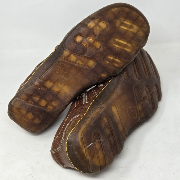 DR MARTENS Mens Size 10 Air Wair Casual Oxford Brown Leather Shoe 11215 - Picture 8 of 9